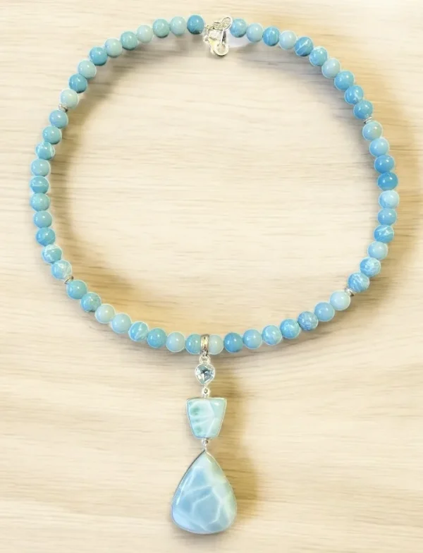 High Quality Larimar Necklace