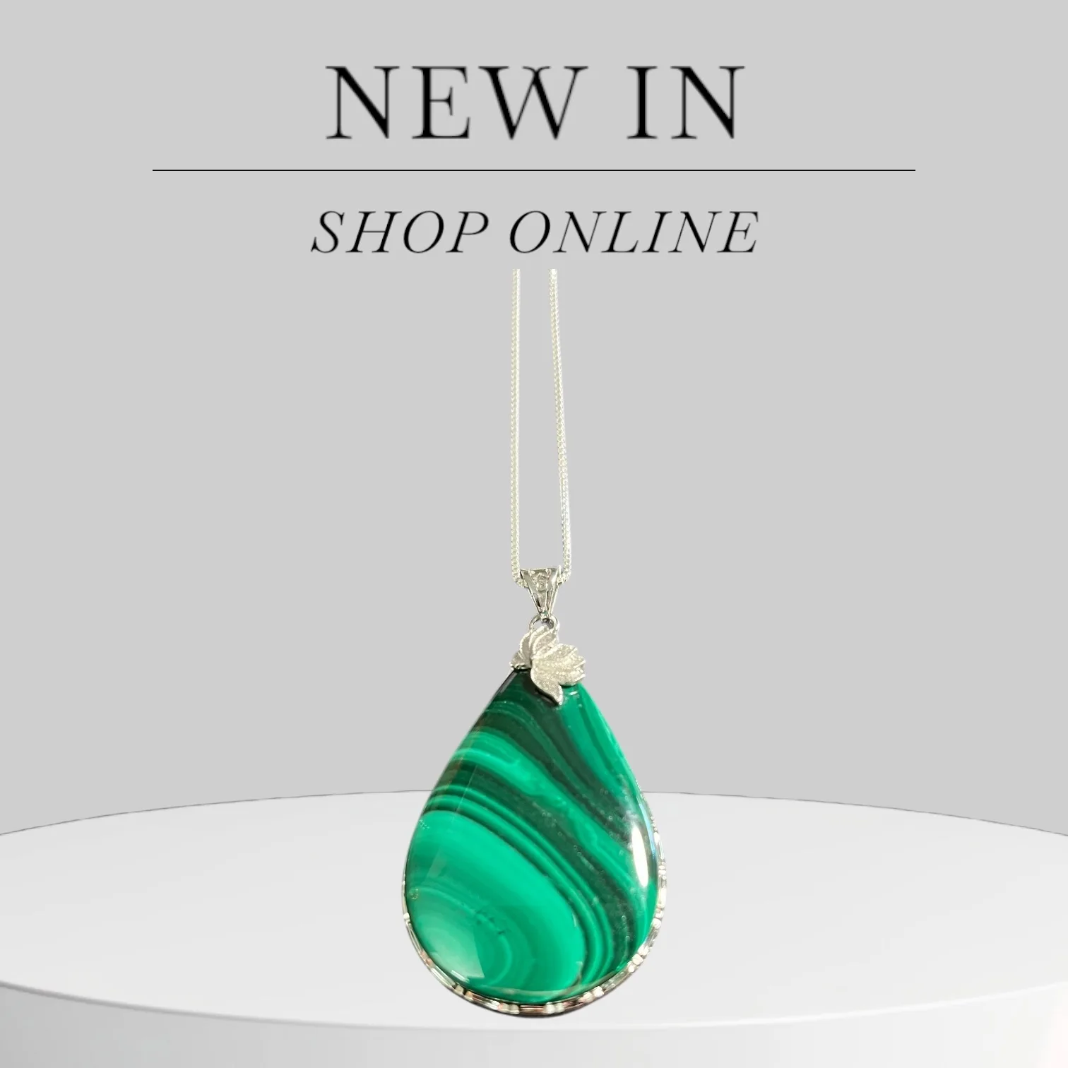 Malachite Necklace (Teardrop)