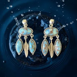 Gorgeous Genuine Golden Hills Turquoise Necklace