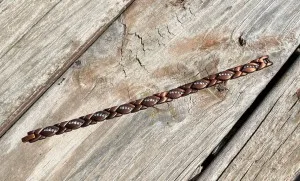 Beautiful 8″ Copper Bracelet Accented with Crystals